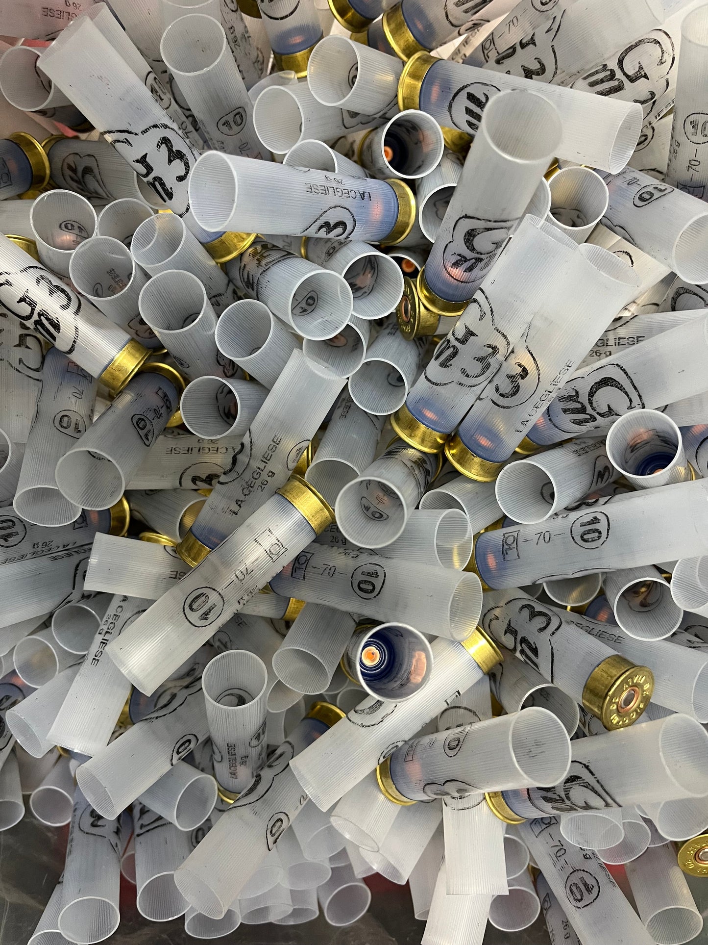 BOSSOLI VUOTI non caricati CAL 20 TRASPARENTI T1