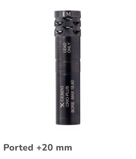 Strozzatore Gemini ported cal 12 +20 mm, modello crio plus-foratura 18.3 18.4 per fucili Benelli prodotti dopo il 2007. Per necessità sulla scelta contattateci pure ☎️0831-1853023 📲388-4217520