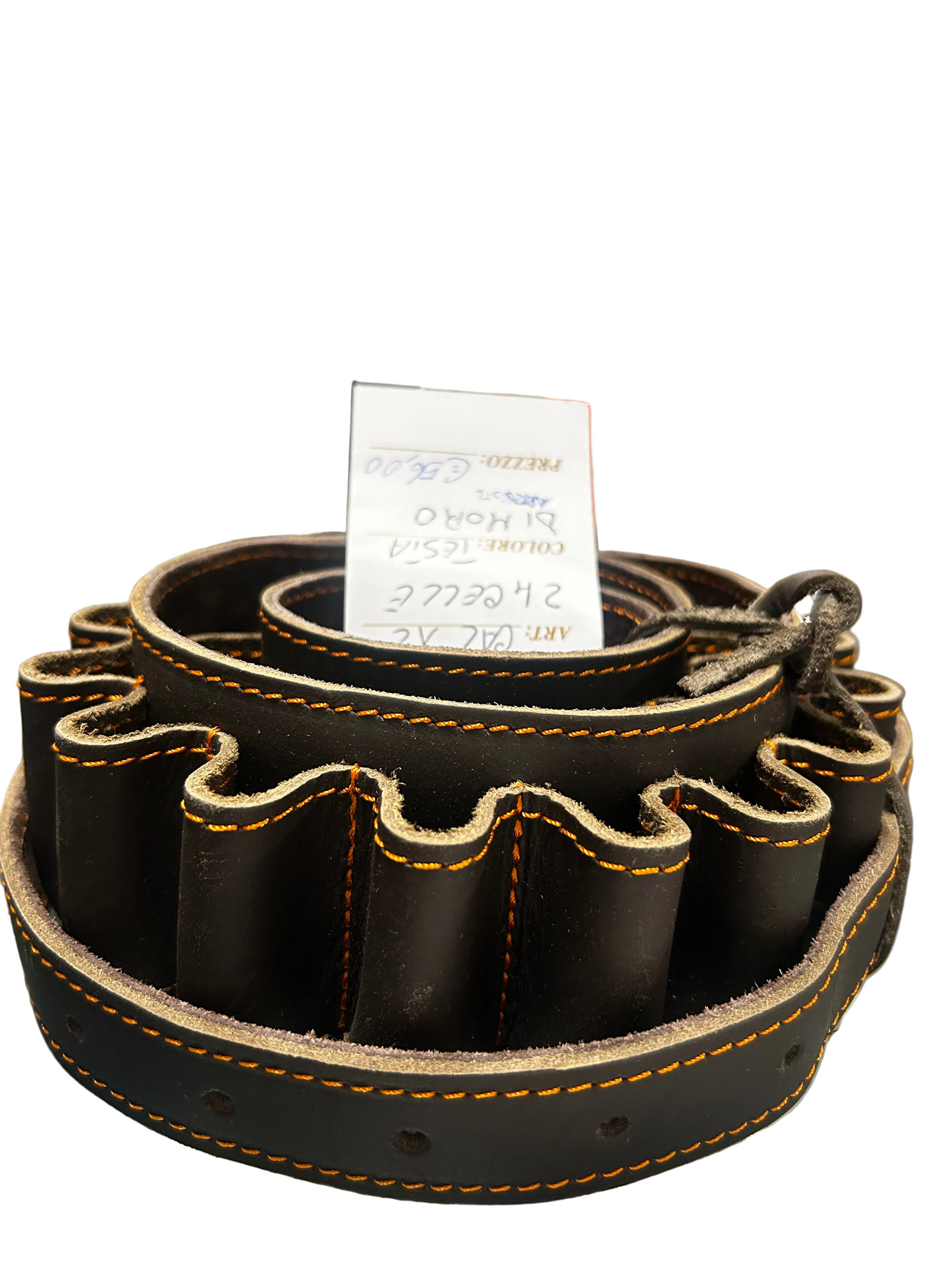 Cartucciera in pelle Cal 12