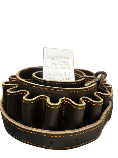 Cartucciera in pelle Cal 12