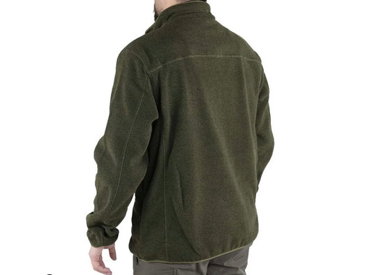 Giacca Masseria In Pile Zip Lunga 08 Verde
