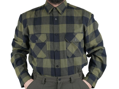Camicia Masseria Flanella 13 Verde/Nero