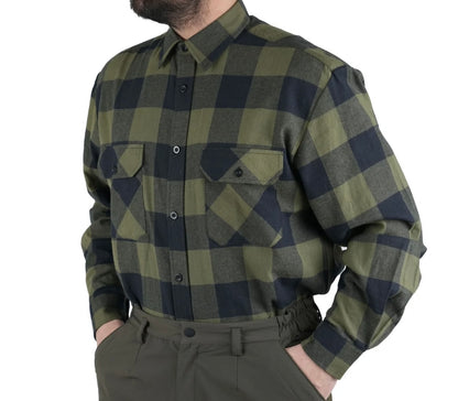 Camicia Masseria Flanella 13 Verde/Nero