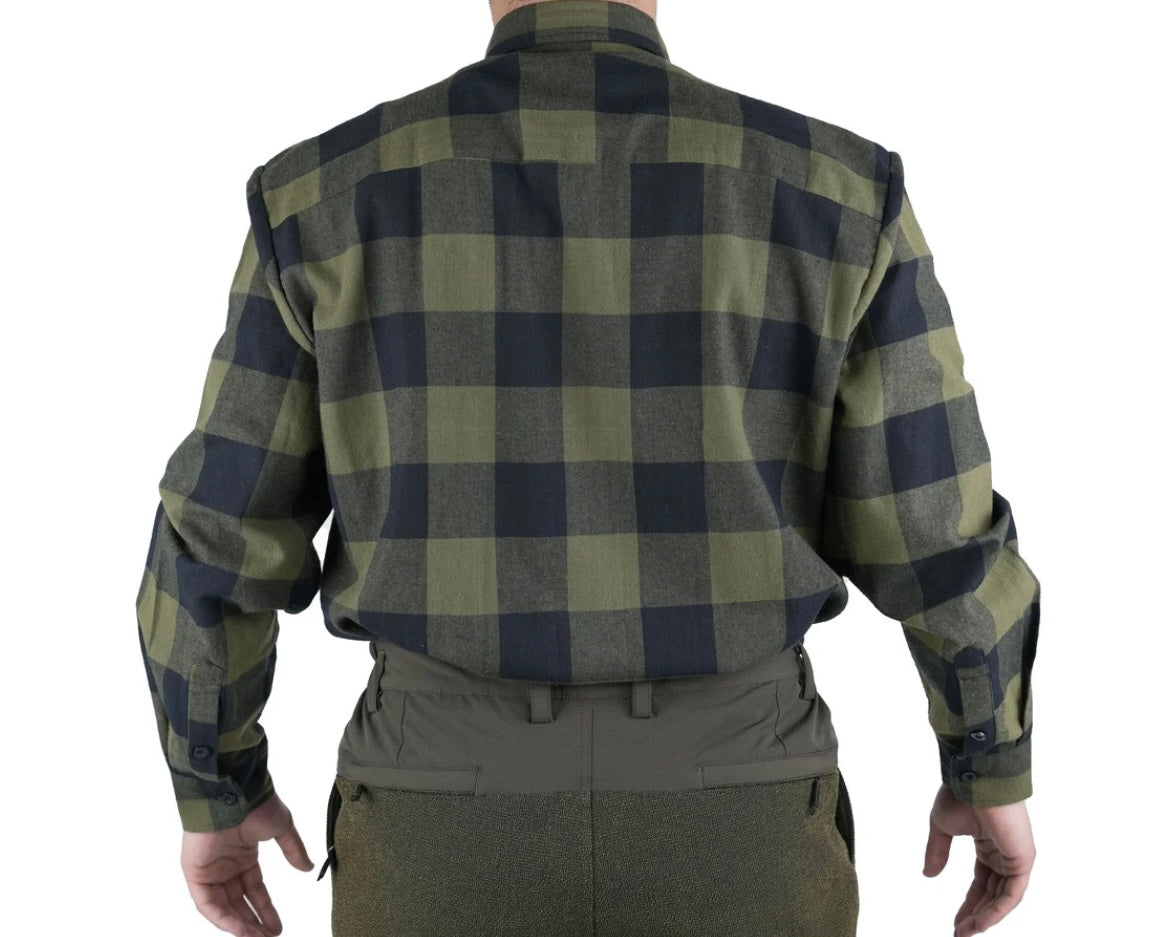 Camicia Masseria Flanella 13 Verde/Nero